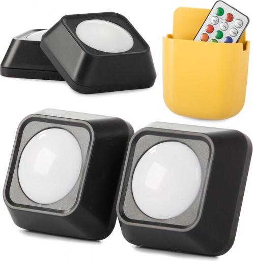 Brezžične RGB nočne luči z daljinskim upravljanjem, set 2 kosov