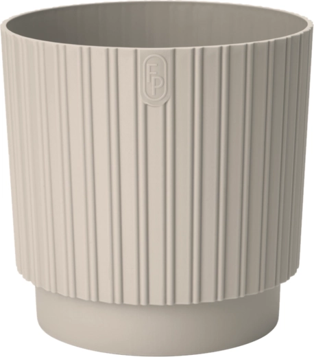 Cvetlični lonec MIKA Cyli Petit ECO Recycled 18 cm mandljev