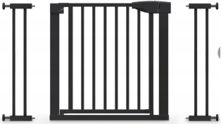 BabyProtect varnostna vratca za vrata 75–110 cm črna - 1 kos