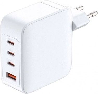 GaN polnilnik 140 W s 3× USB-C in 1× USB-A