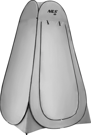 Zložljivi pršni in preoblačilni šotor NILS Camp, siv