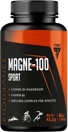 Trec Endurance Magne‑100 Sport 60 kapsul