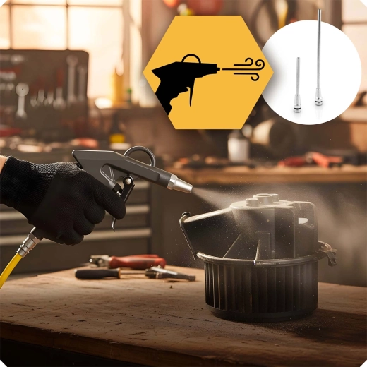 Učinkovito pihanje in čiščenje s stisnjenim zrakom