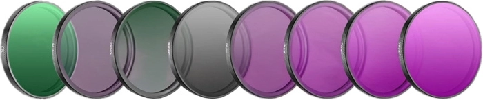 Komplet filtrov za DJI Osmo Action 6 – CPL, MCUV, ND8/16/32/64, LPR in Black Mist 1/4