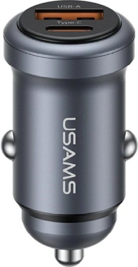 Avtopolnilnik USAMS 30 W USB-A in USB-C
