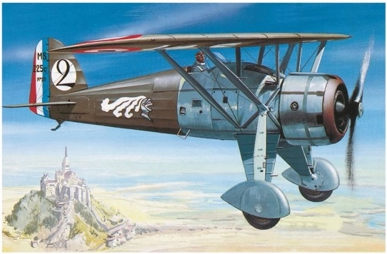 Morane Saulnier MS 225 Aircraft Model 1:72 - 1 piece