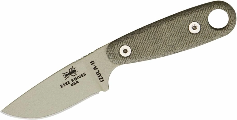 ESEE Izula II Desert Tan preživetveni nož z micarto in nožnico