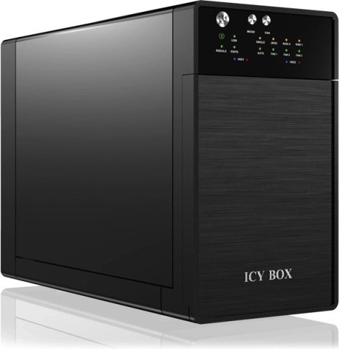 Zunanji RAID ohišje ICY BOX za 2× 3,5" SATA diska z USB 3.0 in eSATA