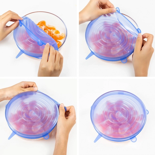 Flexible fit to the rim of the container