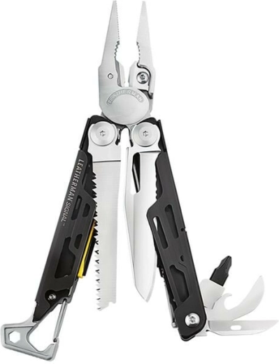 Leatherman Signal večnamensko orodje, 19 funkcij, črno‑srebrno