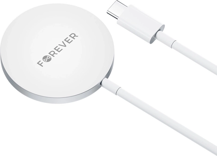Forever MAWC-100 magnetni brezžični polnilec 15 W, siva