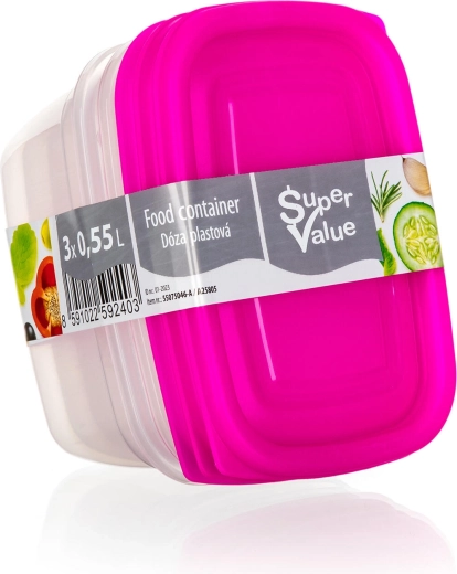 Praktična velikost 0,55 l za vsakodnevne porcije