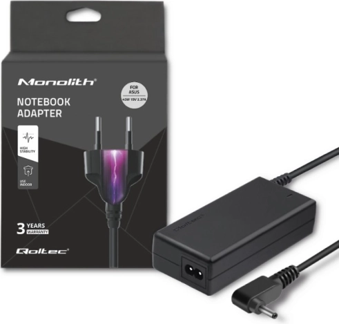 Napajalni adapter za prenosnike ASUS 45 W, 19 V, 2,37 A, priključek 4,0 × 1,35 mm + napajalni kabel