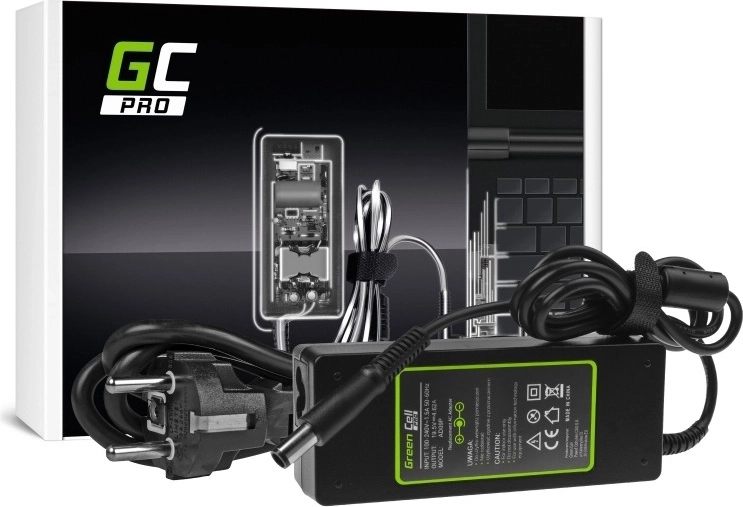 Polnilec Green Cell PRO 19,5 V 4,62 A 90 W za prenosnike DELL (konektor 7,4 × 5,0 mm)