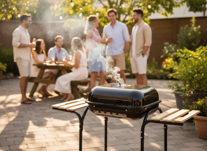 Enakomerno pečenje na kromirani rešetki