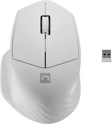 Brezžična miška Siskin 2 1600 DPI Bluetooth 5.0 + 2.4 GHz – Bela