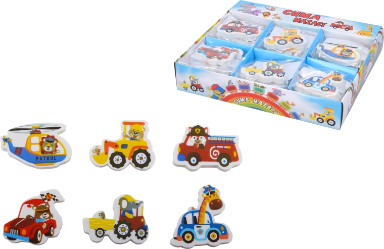 Car-Shaped Eraser - 1 Piece