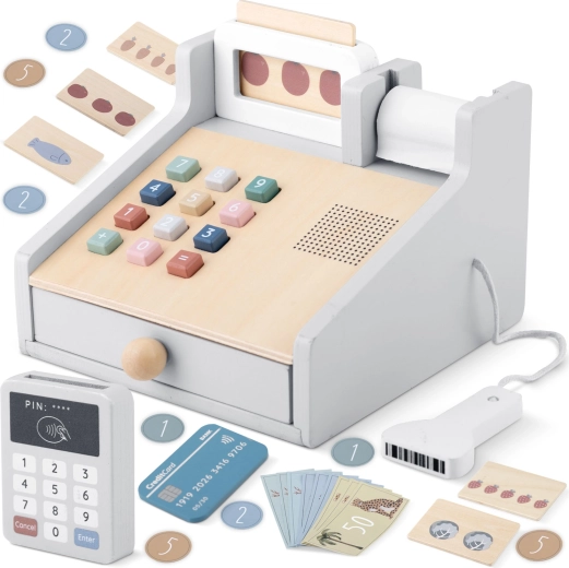 Nukido Wooden Children's Cash Register