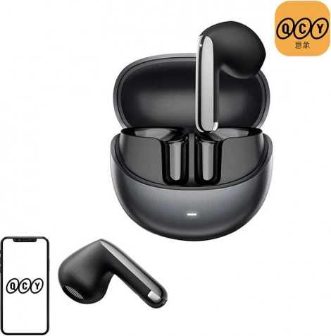 Brezžične slušalke QCY AilyBuds Pro+ HT10 Pro z ANC, črna