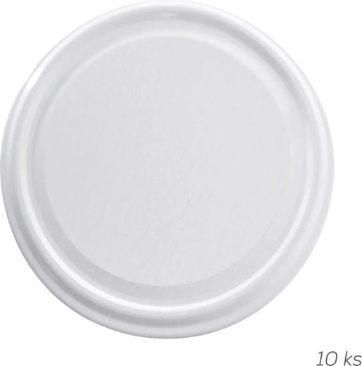 Kovinski pokrov 100 mm bel (10 kos)