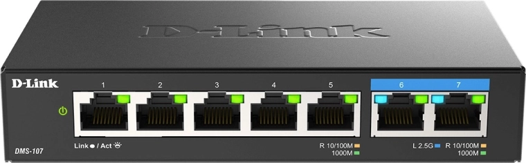 D-Link DMS-107/E 7-portno namizno stikalo 2.5G multi-gigabit