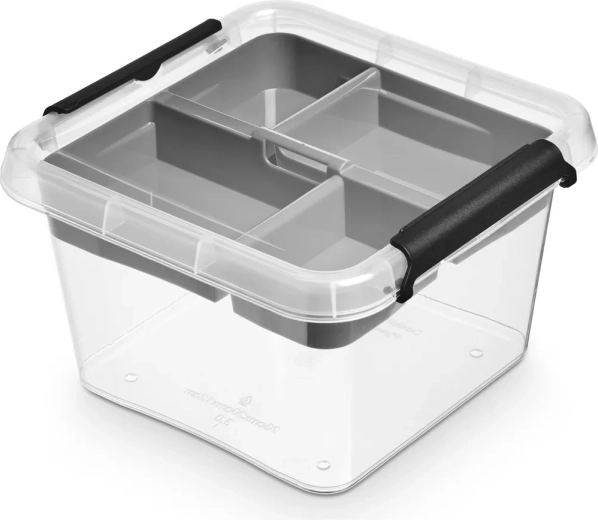 Simplestore insert storage box with lid 3 l (20 × 20 × 12 cm)