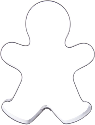 Stainless Steel Gingerbread Man Cookie Cutter 10 cm