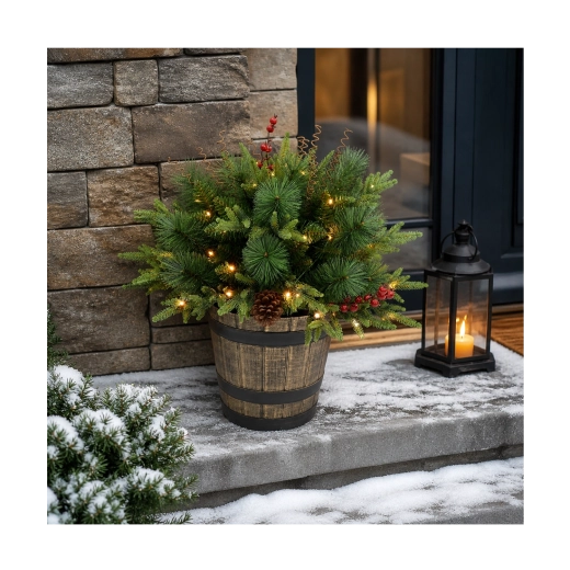 Christmas LED Decoration – Planter Arrangement 60 cm