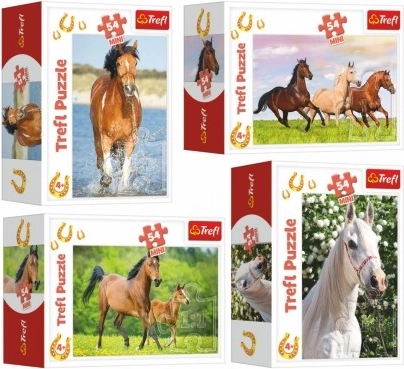 Minipuzzle Konji 54 koščkov