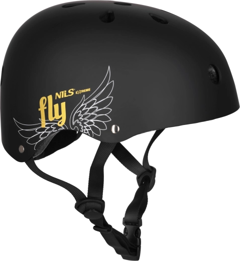 NILS Extreme FLY Helmet Matte Black – XS (48–52 cm)