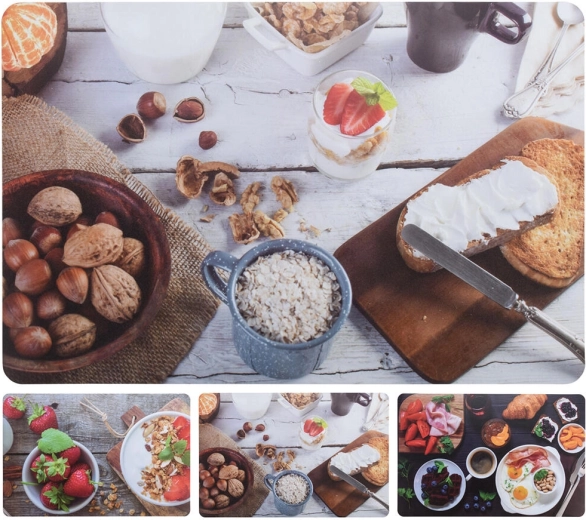 Plastic Table Placemat 43 × 28.5 cm, mix of designs