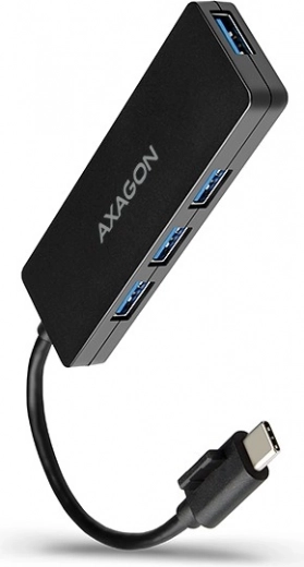 Axagon Slim USB Hub 4-portni USB 3.2 Gen 1 s 14cm Tip-C kablom