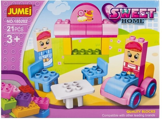 Kocke Jumei Sweet home slaščičarna 21 delov 26 × 19 cm – 1 kos
