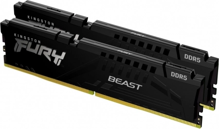 pomnilnik ddr5 kingston fury beast 32 gb (2×16 gb) 6000 mhz cl36 expo črna