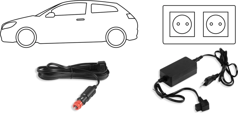 Dvojno napajanje v avtu in iz omrežja