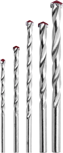 Gradbeni set svedrov za zid 4–10 mm, 5 kos