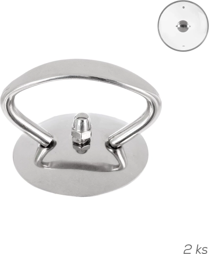 Stainless steel lid handle Loop L - 2 pcs