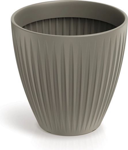 Lonček za rože Latia Round 40 cm moka