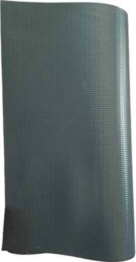 Senčilni trak za ograjo 19 × 35 m iz PVC in poliestra s sponkami, siva RAL 7016