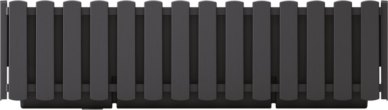 Plastično korito z nosilcem za ograjo 58 cm, antracit