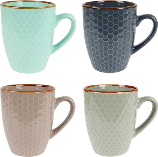 Stilski reliefni dizajn v različnih barvah