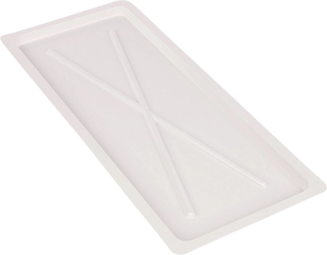 Metpol bela odcejalna posoda 55 × 24 cm za omarno odcejalnik 60 cm
