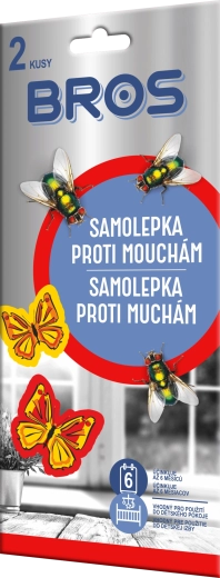 Bros nalepke proti mušicam 2 kos