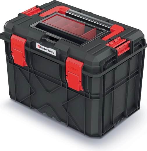 Škatla za orodje X BLOCK ALU LOG 546 × 380 × 407 mm, črna