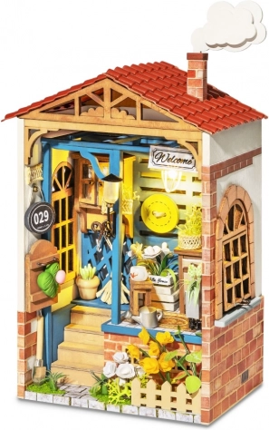 RoboTime mini domek Dvorišče sanj – DIY sestavljanka z LED