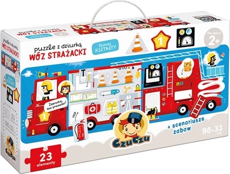 CzuCzu sestavljanka z odprtinami Gasilsko vozilo