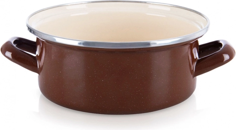 Emajliran lonec Brown 20,5 cm, 2,2 l