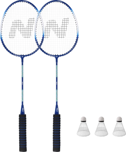 Komplet badminton loparjev NILS NRZ2052 – 2 loparja, 3 žogice in etui