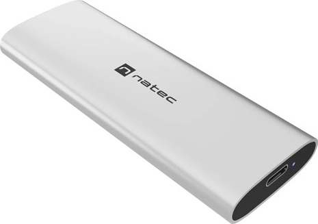 Natec rhino m.2 NVMe lite zunanji ohišje za SSD M.2 NVMe/PCIe USB‑C 3.2 arctic silver