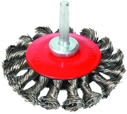 Skodelasta krtača 75 mm s copy žico, steblo FESTA